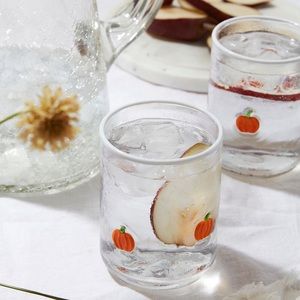Anthropologie Pumpkin Glass